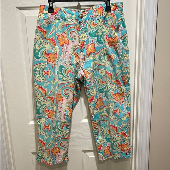 Lauren Ralph Lauren Pants - Lauren Ralph Lauren paisley cropped pants